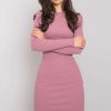 Pink Daydress in Day Dresses with Cotton and Spandex