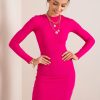 Pink Daydress in Day Dresses with Cotton and Spandex