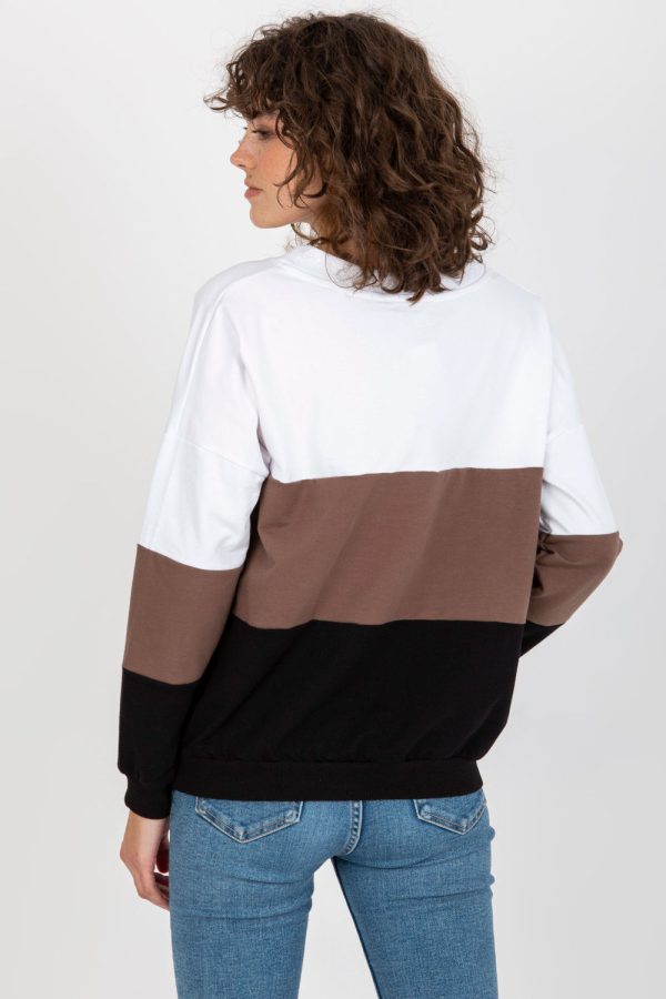 Black Sweatshirt in Sweatshirts For Women with Cotton and Spandex