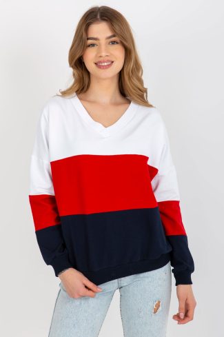 Navy Blue Sweatshirt in Sweatshirts For Women with Cotton and Spandex