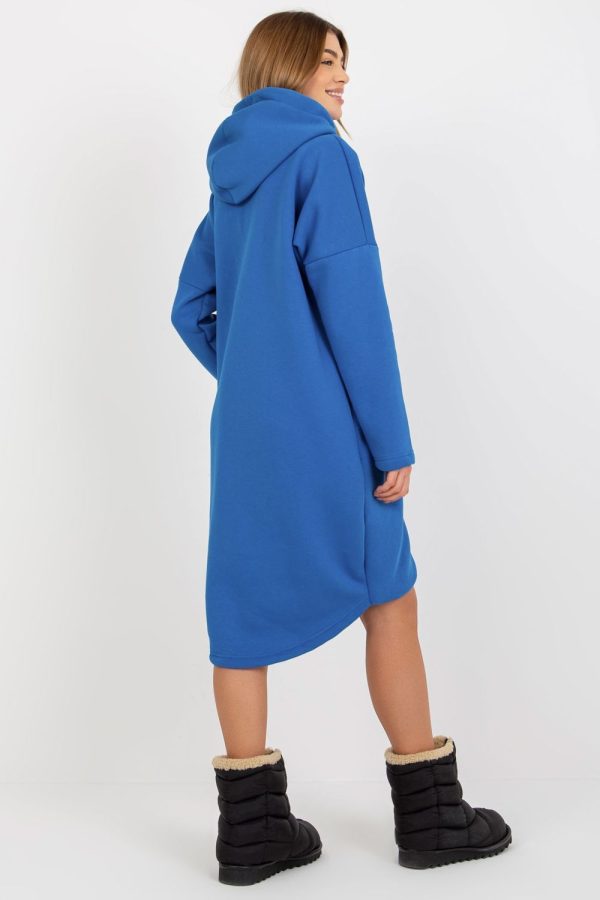 Blue Sweatshirt in Sweatshirts For Women with Cotton and Spandex