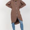 Brown Sweatshirt in Sweatshirts For Women with Cotton and Spandex