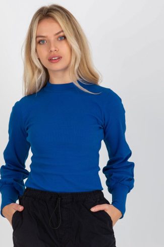 Blue Blouse in Women`s Blouses, Tunics with Cotton and Spandex