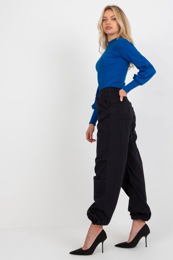 Blue Blouse in Women`s Blouses, Tunics with Cotton and Spandex
