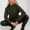 963487 Green Sweatshirt in Sweatshirts For Women with Cotton and Polyester