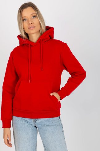 Red Sweatshirt in Sweatshirts For Women with Cotton and Polyester
