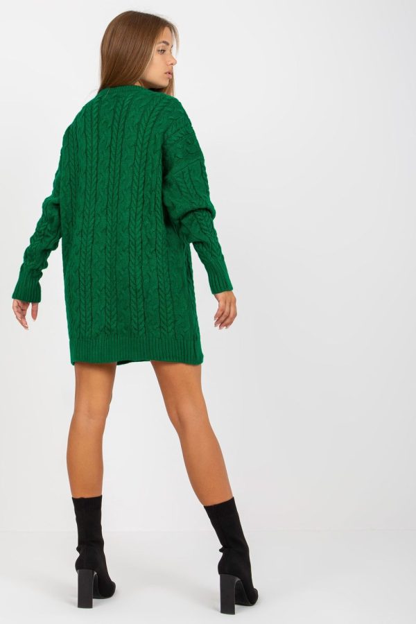 Green Long Jumper in Sweaters, Pullovers, Jumpers, Turtlenecks, Boleros, Shrugs with Acrylic