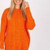 Orange Long Jumper in Sweaters, Pullovers, Jumpers, Turtlenecks, Boleros, Shrugs with Acrylic