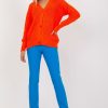 Orange Cardigan in Cardigans For Women, Ponchos with Acrylic