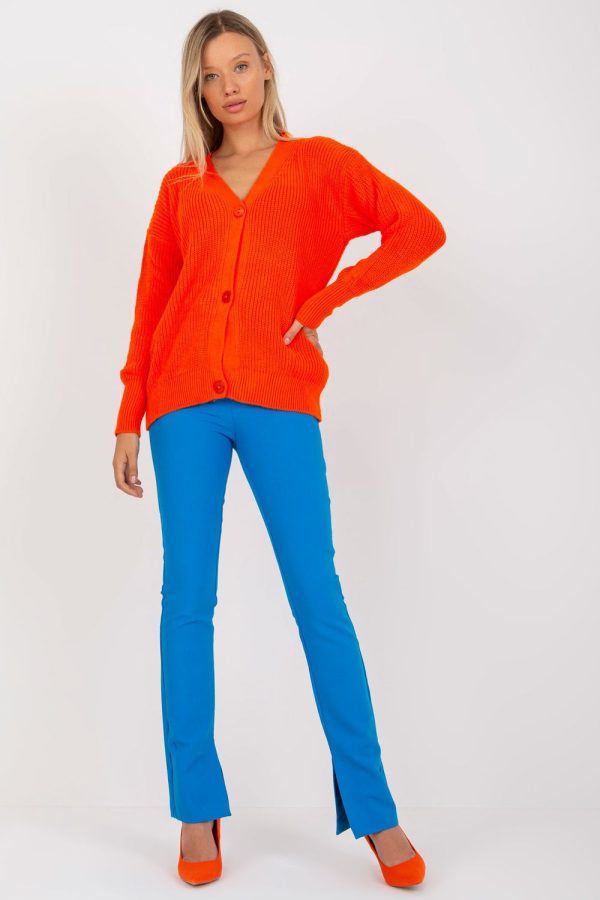 Orange Cardigan in Cardigans For Women, Ponchos with Acrylic