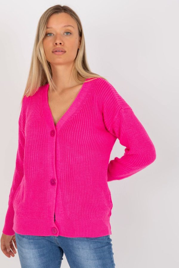 Pink Cardigan in Cardigans For Women, Ponchos with Acrylic