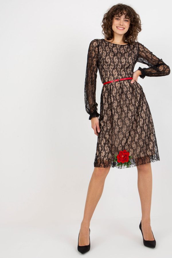 Black Evening Dress in Evening Dresses with Spandex, Polyester and Viscose