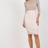 Pink Skirt in Skirts with Spandex, Polyester and Wool