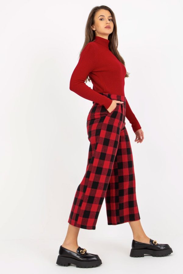 Black Women Trousers in Pants, Trousers, Shorts with Wool