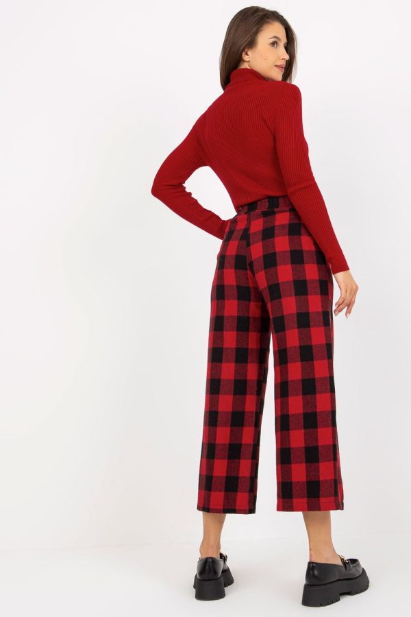 Black Women Trousers in Pants, Trousers, Shorts with Wool