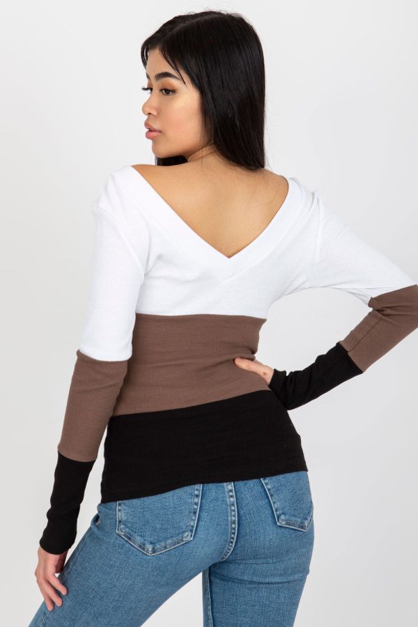 Black Blouse in Women`s Blouses, Tunics with Cotton and Spandex