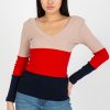 Navy Blue Blouse in Women`s Blouses, Tunics with Cotton and Spandex