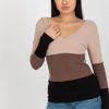 Beige Blouse in Women`s Blouses, Tunics with Cotton and Spandex