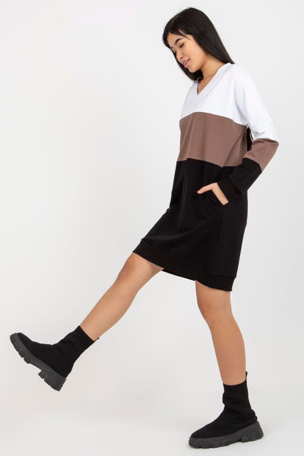 Black Daydress in Day Dresses with Cotton and Spandex