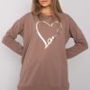 Brown Tunic in Women`s Blouses, Tunics with Cotton and Spandex