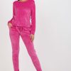 Pink Set in Pants, Trousers, Shorts with Spandex and Viscose