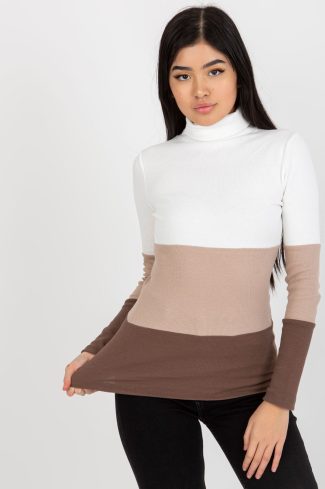 Brown Turtleneck in Sweaters, Pullovers, Jumpers, Turtlenecks, Boleros, Shrugs with Cotton and Spandex