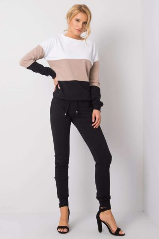 Beige Set in Pants, Trousers, Shorts with Cotton and Spandex