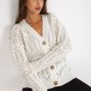Beige Cardigan in Cardigans For Women, Ponchos with Cotton and Spandex