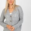 Grey Cardigan in Cardigans For Women, Ponchos with Cotton and Spandex