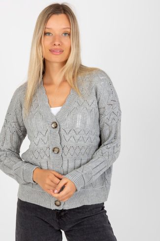 Grey Cardigan in Cardigans For Women, Ponchos with Cotton and Spandex