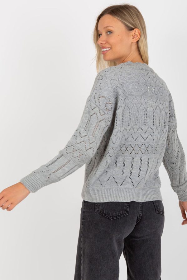 Grey Cardigan in Cardigans For Women, Ponchos with Cotton and Spandex