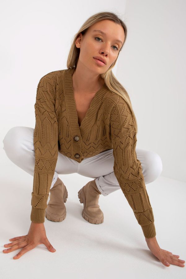 Beige Cardigan in Cardigans For Women, Ponchos with Cotton and Spandex