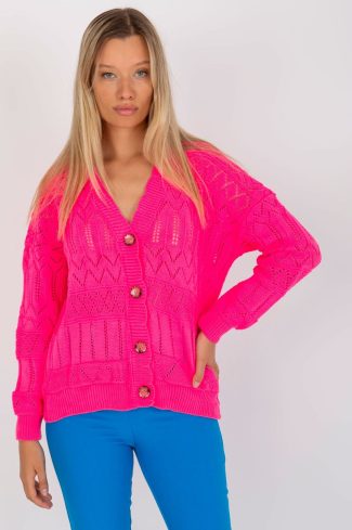 Pink Cardigan in Cardigans For Women, Ponchos with Cotton and Spandex