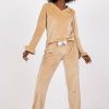 Beige Pyjama in Women`s Pyjamas, Sleepwear Sets with Spandex and Viscose
