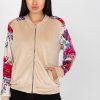 Beige Sweatshirt in Sweatshirts For Women with Spandex and Viscose