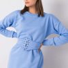 Blue Daydress in Day Dresses with Cotton and Spandex