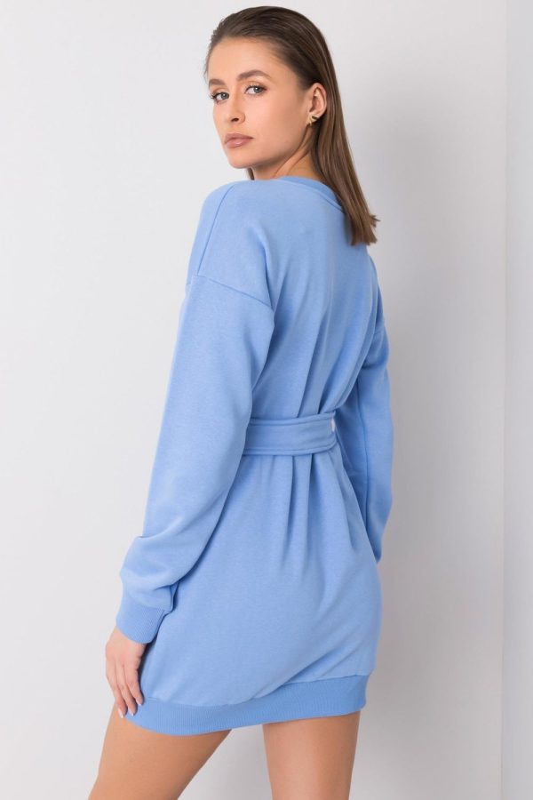 Blue Daydress in Day Dresses with Cotton and Spandex