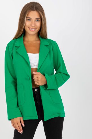 Green Jacket in Jackets, Vests For Women with Cotton and Spandex