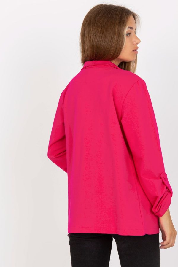 Pink Jacket in Jackets, Vests For Women with Cotton and Spandex