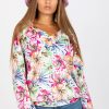 Multicolor Blouse in Women`s Blouses, Tunics with Spandex and Viscose