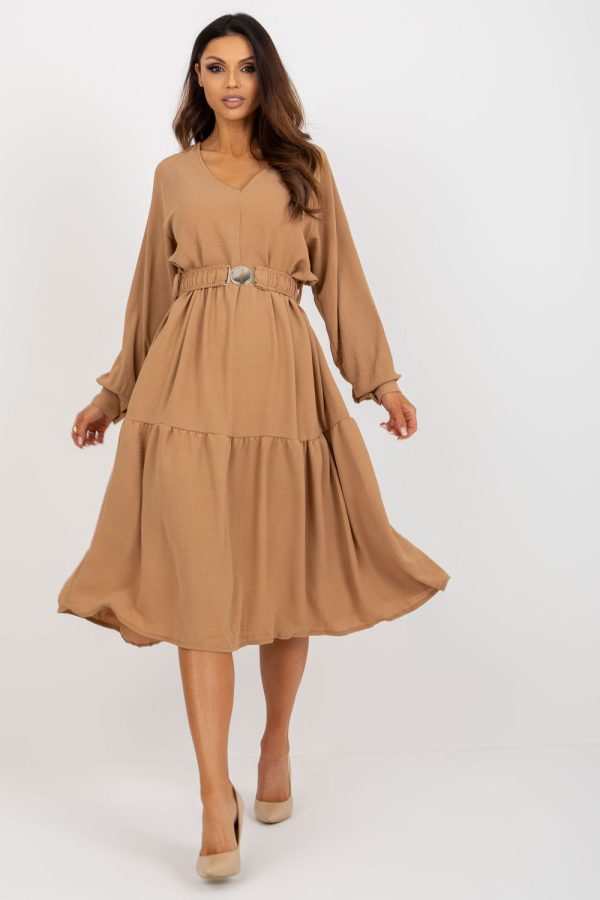 Brown Daydress in Day Dresses with Polyester