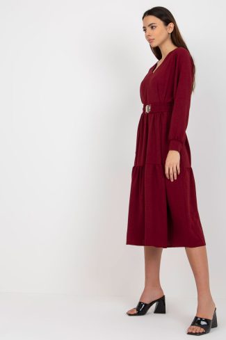 965700 Red Daydress in Day Dresses with Polyester