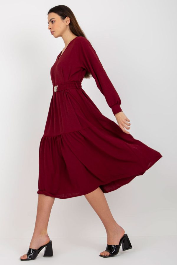 Red Daydress in Day Dresses with Polyester