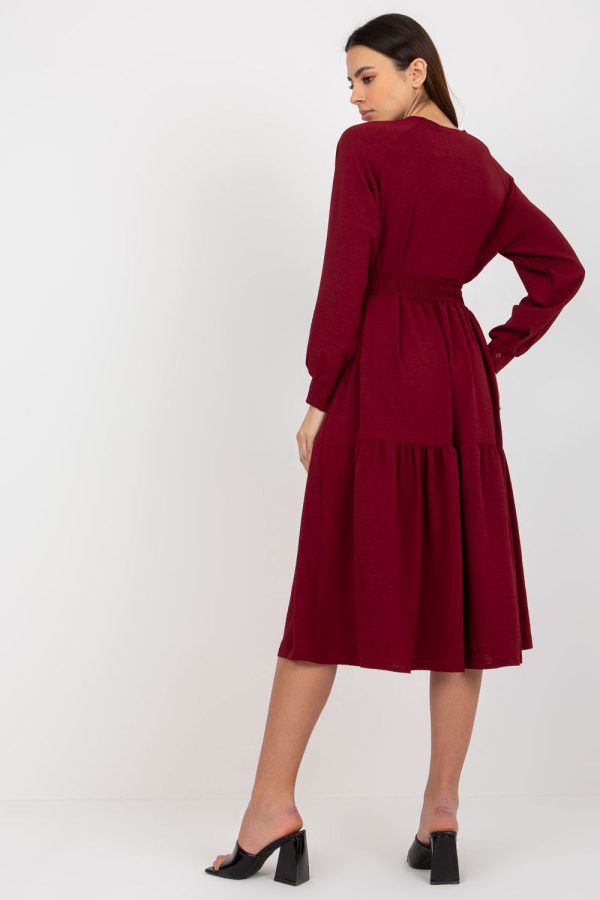 Red Daydress in Day Dresses with Polyester