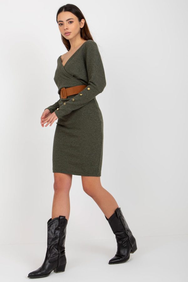 Green Daydress in Day Dresses with Polyester