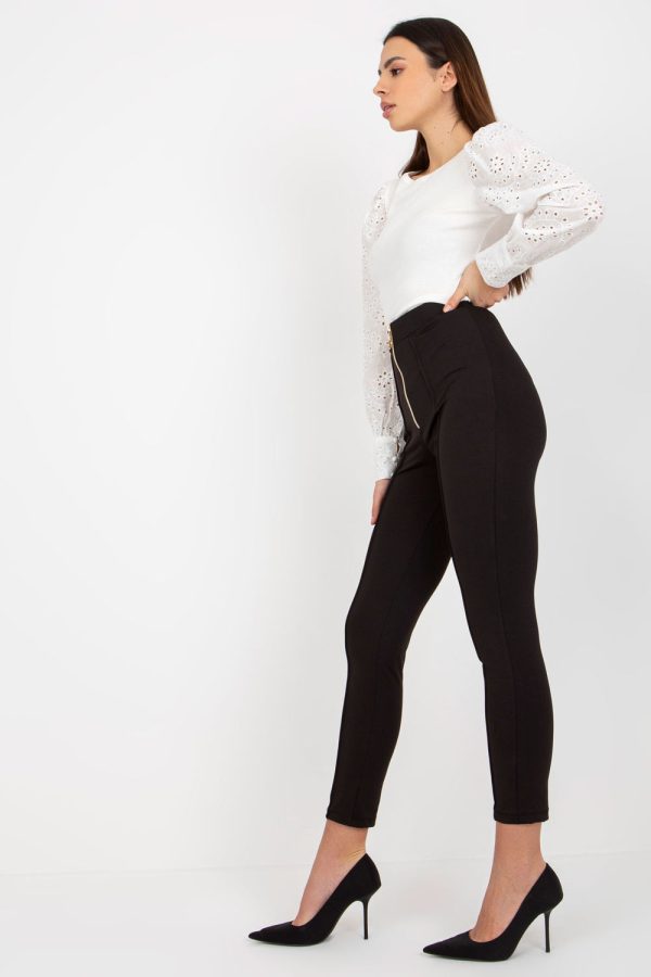 Black Leggings in Leggings with Polyester