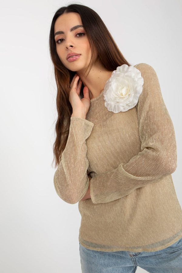 beige Blouse model 175478 Lakerta