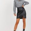 Black Skirt in Skirts with Cotton and Spandex