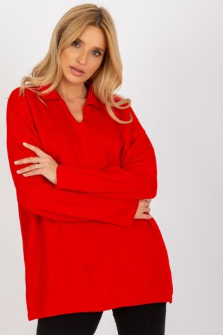 Red Jumper in Sweaters, Pullovers, Jumpers, Turtlenecks, Boleros, Shrugs with Acrylic