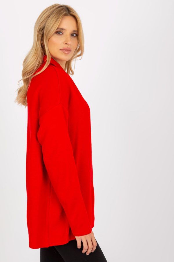 Red Jumper in Sweaters, Pullovers, Jumpers, Turtlenecks, Boleros, Shrugs with Acrylic